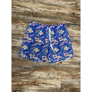 Mens Chubbies Floral Print Swim Trunks Size Medium 5.5 Inseam Mesh Lined